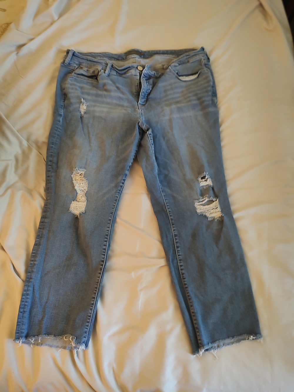 torrid Light Blue Distressed Boyfriend Jeans